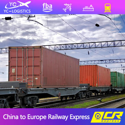 ट्रेन शिपिंग FBA फ्रेट फारवर्डर चीन से जर्मनी फ्रांस के लिए